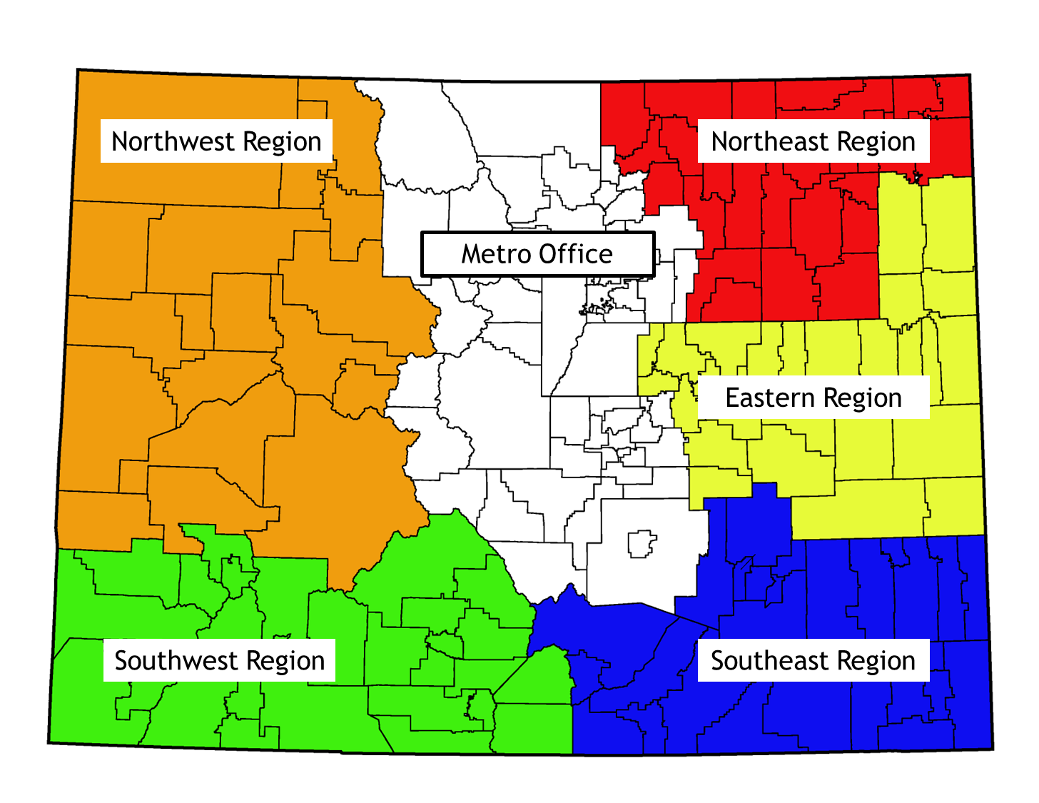 Regional Trainers Territory Map