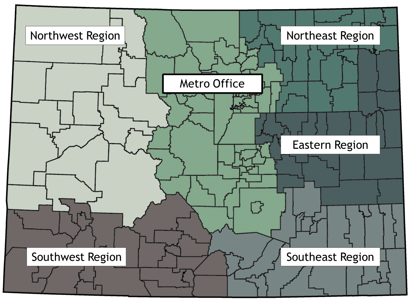 Regional Trainers Territory Map