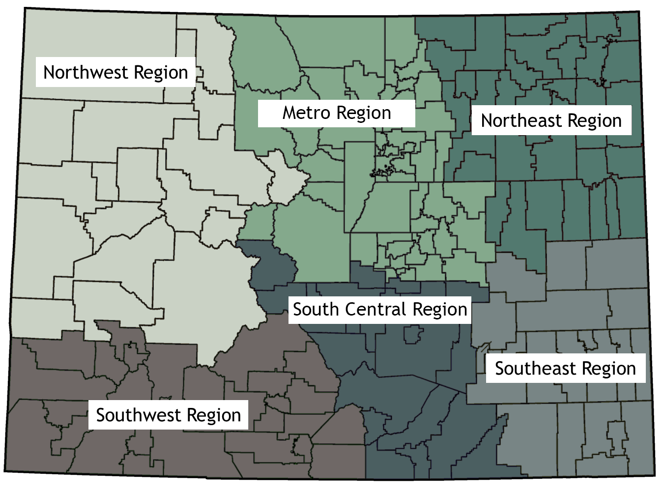 Regional Trainers Territory Map