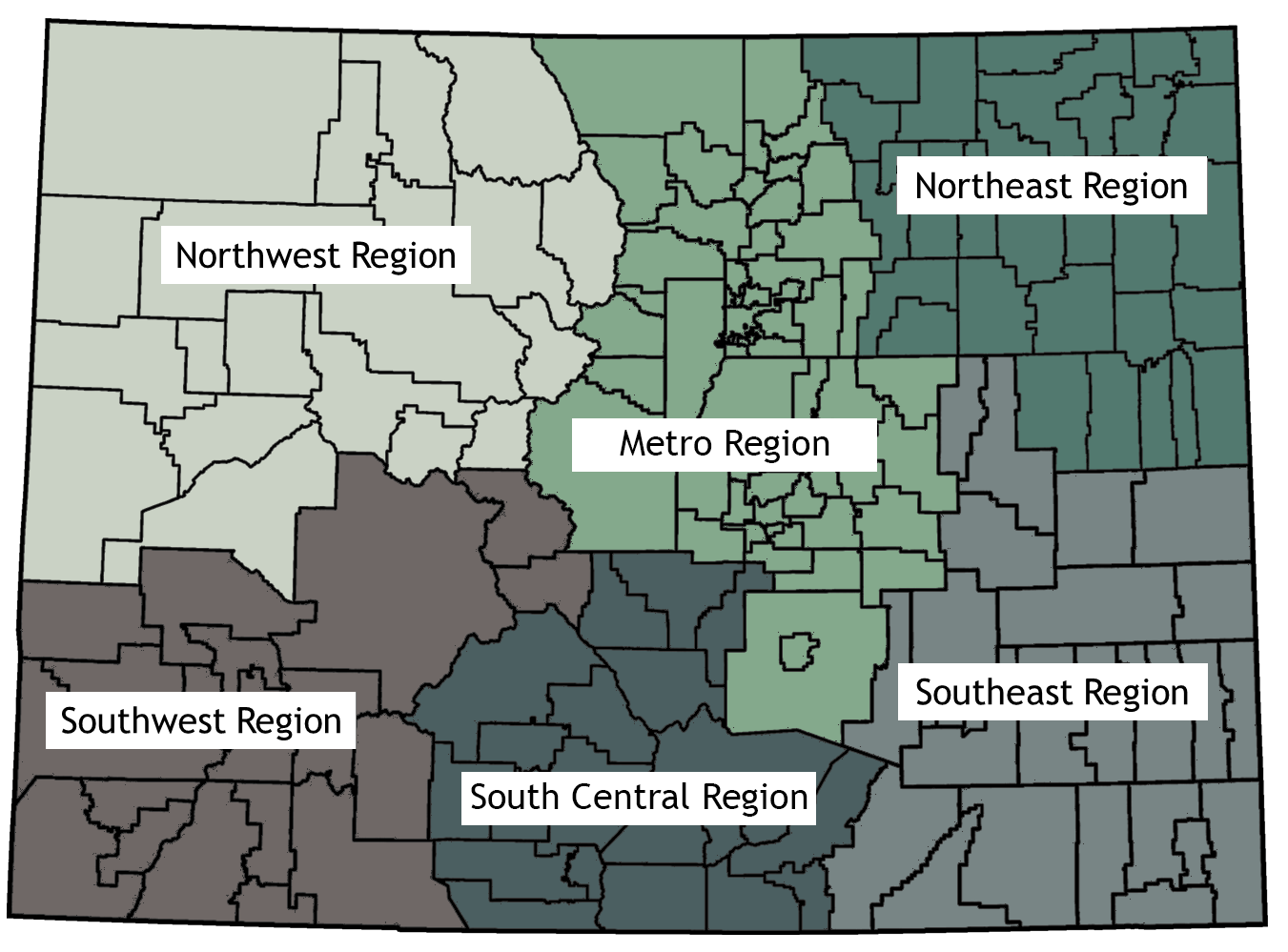 Regional Trainers Territory Map