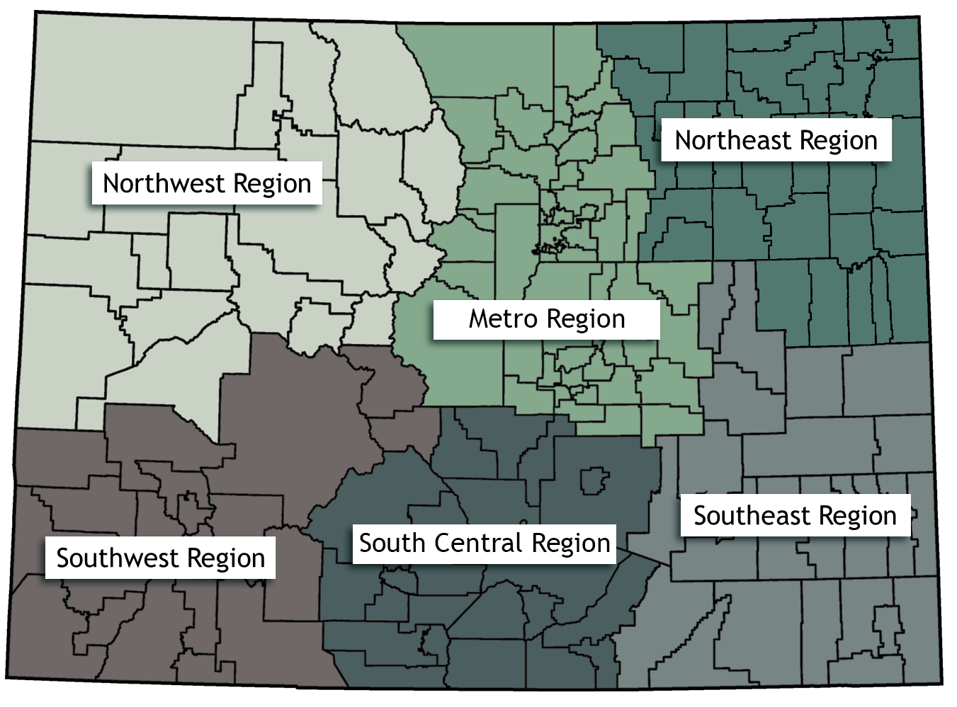 Regional Trainers Territory Map